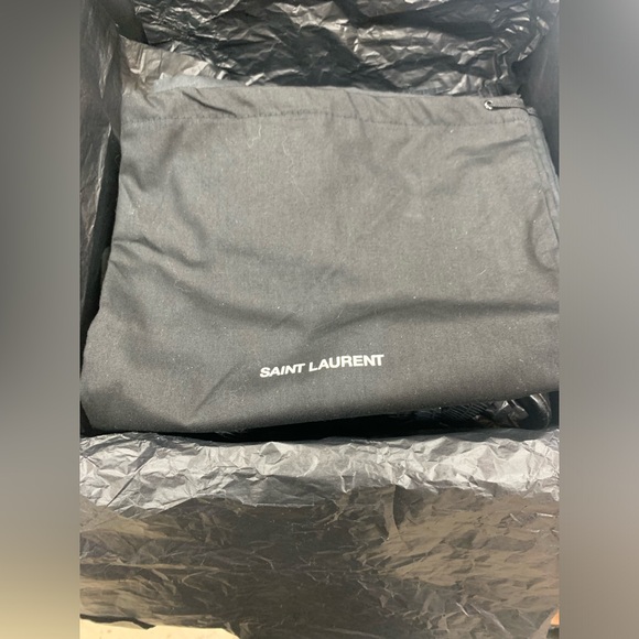 YSL black leather platform high heel - Picture 5 of 5